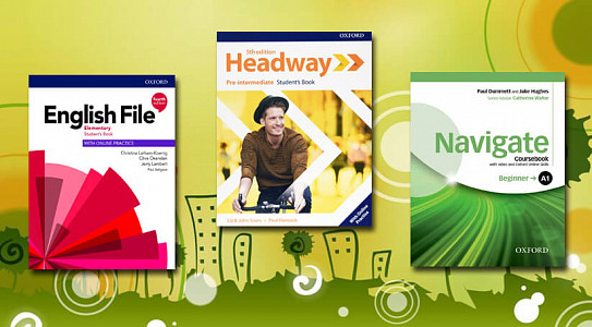 Navigate, English File 4th edition и Headway 5th edition